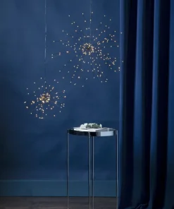 FIREWORK Hängande dekoration 45cm 200LED Svart