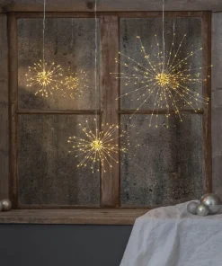 FIREWORK Hängande dekoration 16cm 80LED Silver