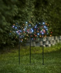 FIREWORK 3-Pack Utedekoration 65cm 180LED Flerfärgad IP44
