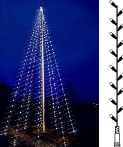 Flaggstångbelysning Reservslinga Varmvit & Kallvit Flagpole-Tree