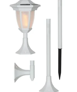 FLAME Solcellsdekoration 63cm Vit IP44