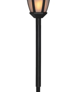 FLAME Solcellsdekoration 63cm Svart IP44