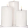 FLAMME CHARGE Blockljus 3-pack 15cm