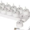 FLAMME CHARGE Värmeljus 12-pack 28,5cm