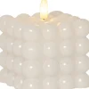 FLAMME DOT LED-Blockljus Batteri 9,5cm Vit