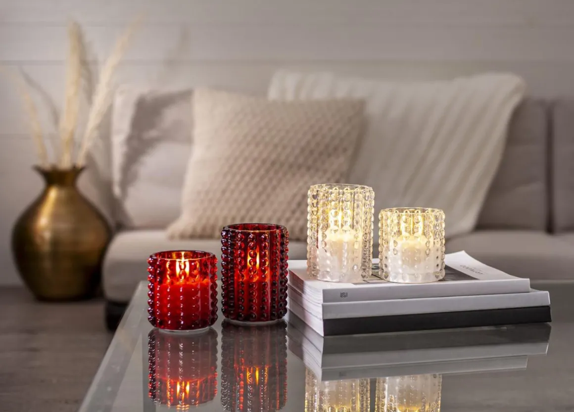 FLAMME DOTTY LED-Blockljus Batteri 10cm