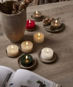 FLAMME FLOW LED-Värmeljus 2-pack 7cm Mullvad