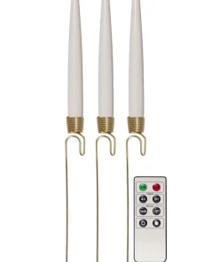 FLAMME Julgransbelysning 8-Pack Batteri 31cm Varmvit/Vit