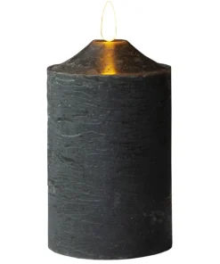 FLAMME LED Blockljus 15cm Svart