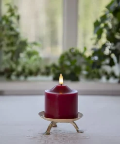 FLAMME LED-Blockljus 9,5cm Röd