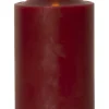 FLAMME LED-Blockljus 17cm Röd