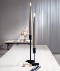 FLAMME SLIM LED-Antikljus 2-pack 28 cm Mullvad