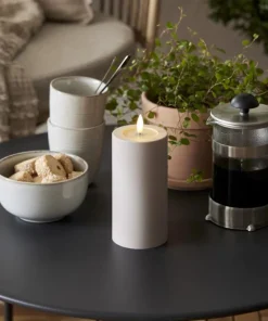 FLAMME SOFT LED-Blockljus 17,5cm LED Beige