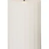 FLAMME STRIPE Blockljus 15cm Vit
