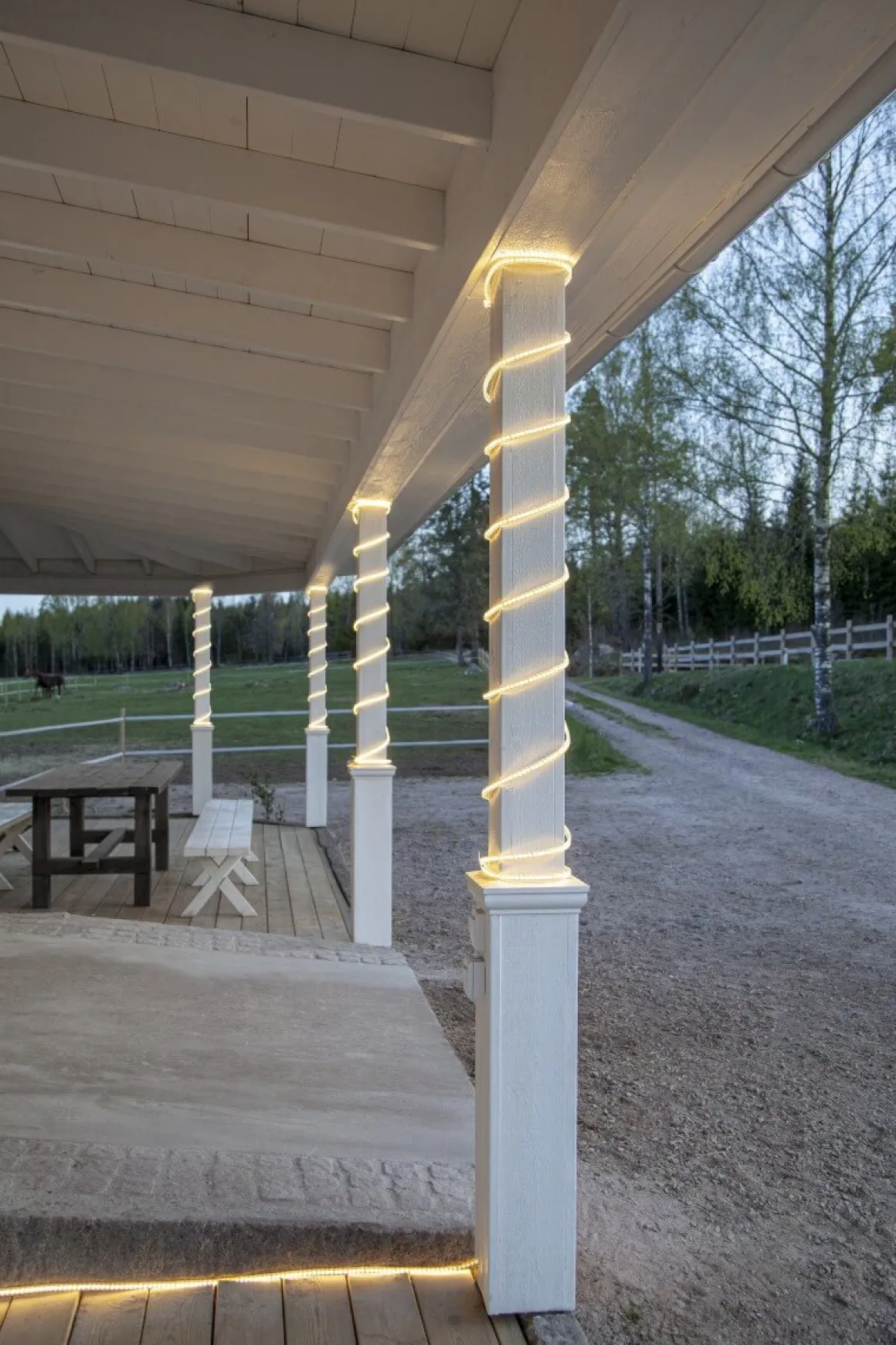 FLATSMDLED Ljusslang 15m 1440LED Varmvit/Transparent
