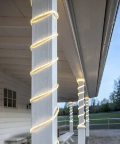 FLATSMDLED Ljusslang 10m 960LED Varmvit/Transparent