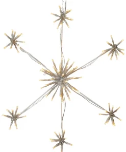 FLOWER SNOWFLAKE Siluett 50cm 90LED Vit