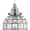 FÖNSTERLAMPA Kristallboll K9 10cm Svart Nickel