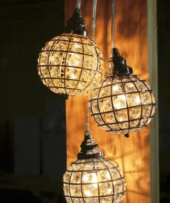 FÖNSTERLAMPA Kristallboll K9 10cm Krom