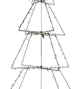 FOLDY Dekorationsträd Utomhus 300LED 170cm Svart IP44