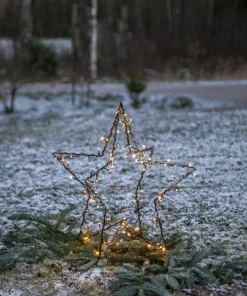 FOLDY STJÄRNA Utedekoration 55cm 90LED Svart IP44