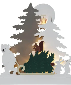 FOREST FRIENDS Batteridekoration Jul 38cm