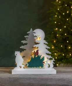 FOREST FRIENDS Batteridekoration Jul 38cm