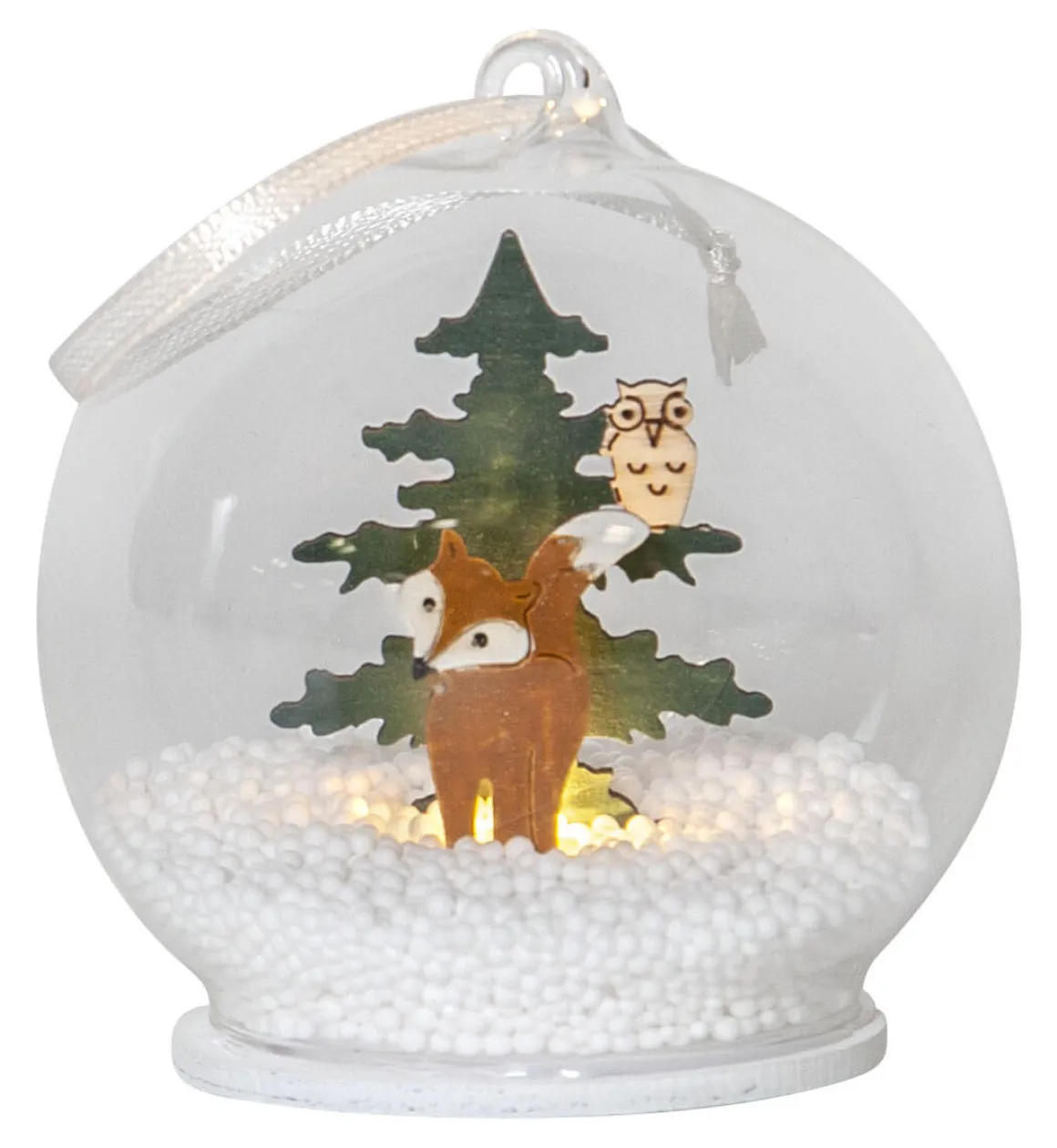 FOREST FRIENDS Batteridekoration Räv 8cm