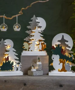 FOREST FRIENDS Batteridekoration Räv 8cm
