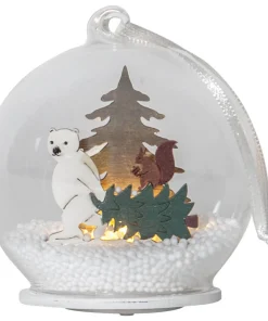 FOREST FRIENDS Batteridekoration Isbjörn 8cm