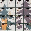 FOREST FRIENDS Kalender Batteri 38cm Flerfärgad
