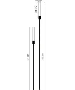 FROST Trädgårdsbelysning 126/91cm 12V IP65