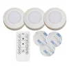 FUNCTIONAL LED-Puck Batteri Fjärrkontroll 3-pack 6,9cm Vit