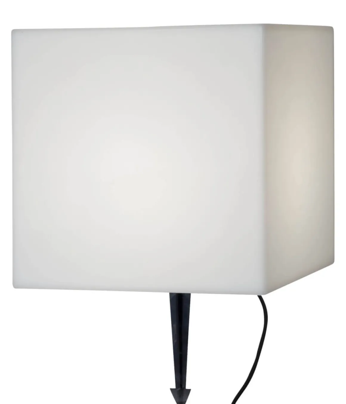 GARDENLIGHT Utedekoration Kub 38cm Vit IP65