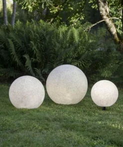 GARDENLIGHT Utedekoration Boll 29cm Grå IP65