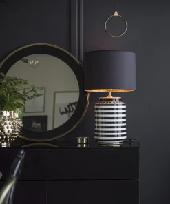 GATSBY Lampfot 43cm Svart/Vit