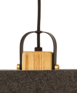 GEILO Taklampa 45cm Grå/Svart/Trä