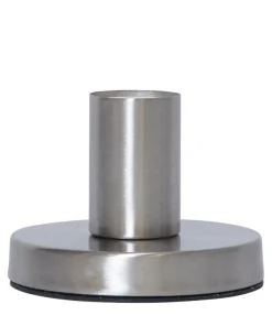 GLANS Lampfot E27 8,5cm Borstad stål