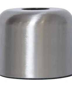 GLANS Lampfot E27 10cm Borstad stål