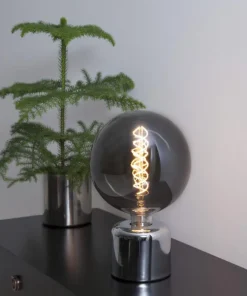 GLANS Lampfot E27 12cm Krom