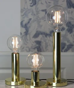GLANS Lampfot E27 17cm Mässing