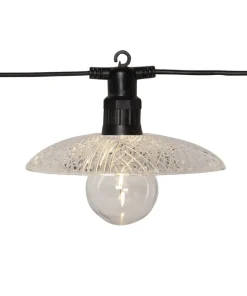 GLASSY LIGHT Ljusslinga 350cm 6LED Varmvit/Svart