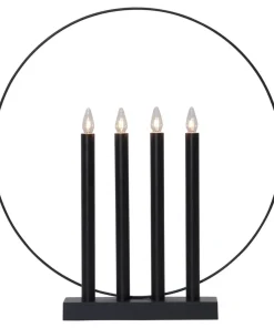 GLORY Ljusstake 45cm Svart