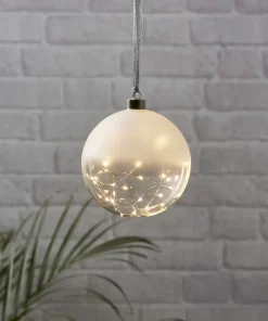GLOW Glaskula 15cm 30LED Frostad