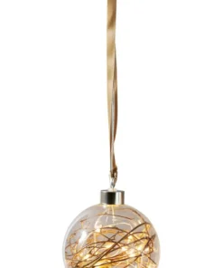 GLOW Glaskula 15LED 10cm Transparent