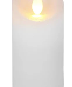 Glow LED Blockljus 10cm Vit