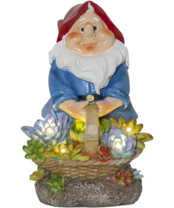 GNOMY Solcellsdekoration 22cm Flerfärgad IP44