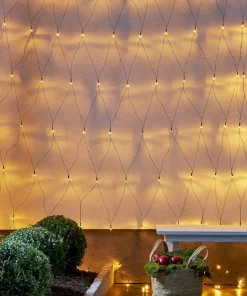 GOLDEN WARM WHITE Ljusnät 200LED 3x3m Varmvit/Svart IP44