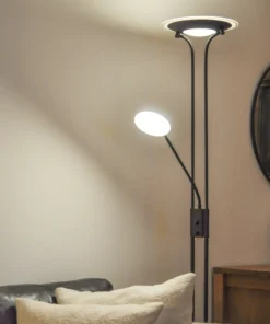 GRANADA Golvuplight LED 180cm Svart