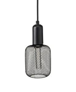 GRID Fönsterlampa Cylinder 10cm Svart